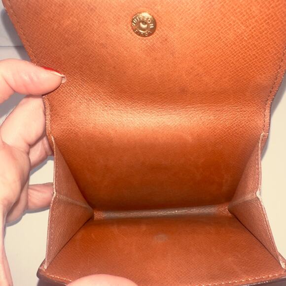 Authentic LOUIS VUITTON Elise trifold wallet vintage monogram - Picture 13 of 14
